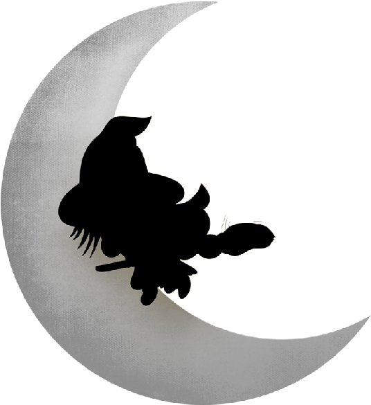 Cute Halloween Baby Witches Cartoon Clip Art Images - Silhouette (600x600)