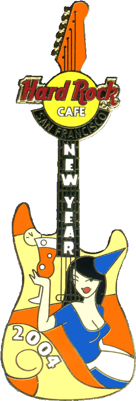 New Year Waitress Guitar - Guitar (286x799)