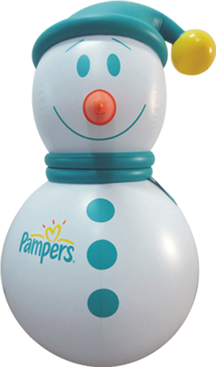 Pampers 1m Inflatable Snowman - Baby Toys (600x800)
