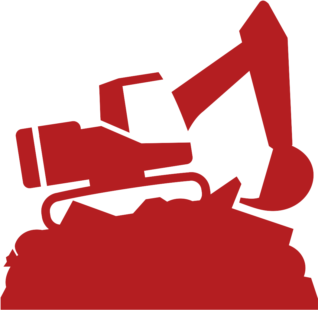 General Excavating - Construction Digging Icon (1200x1200)