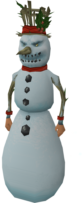 Snowman Outfit Equipped - Runescape Snowman Transparent (332x814)
