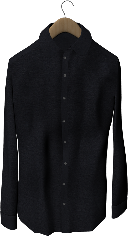 The Royal Black Shirt Customize The Royal Black Shirt - Crombie Pea Coat (1024x1024)