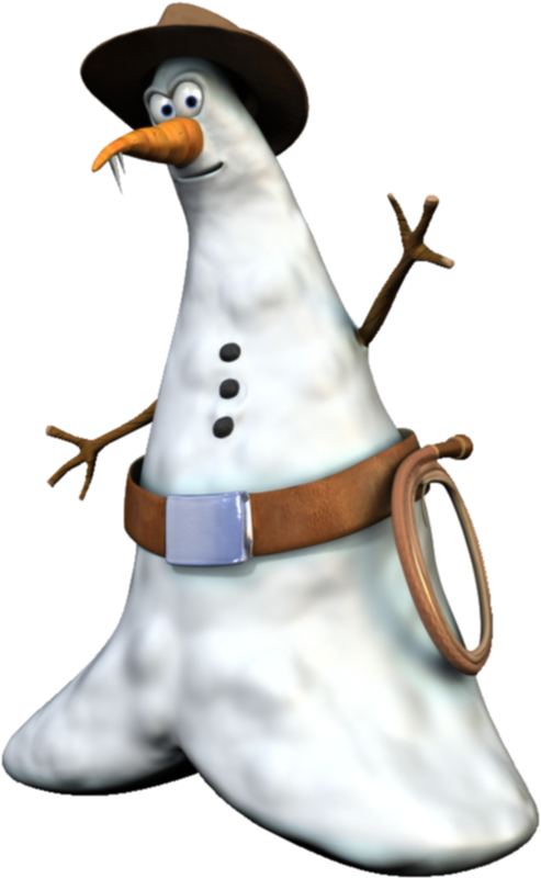 Cowboy Snowman - Snowmen Yooka Laylee (493x801)