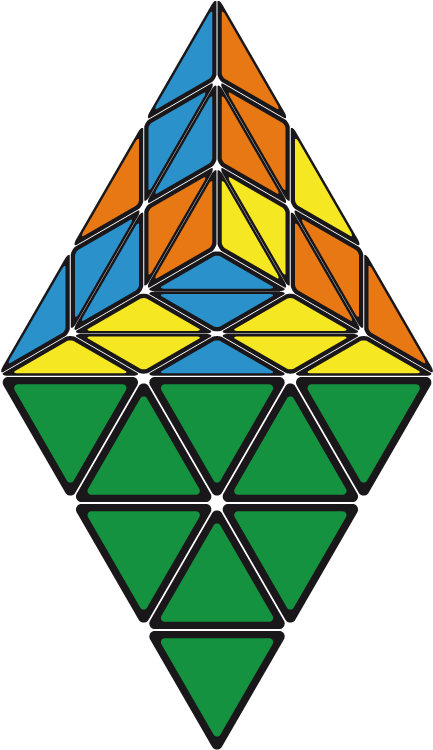 Pretty Patterns Pyraminx - Triangle Rubik's Cube Pattern (440x762)