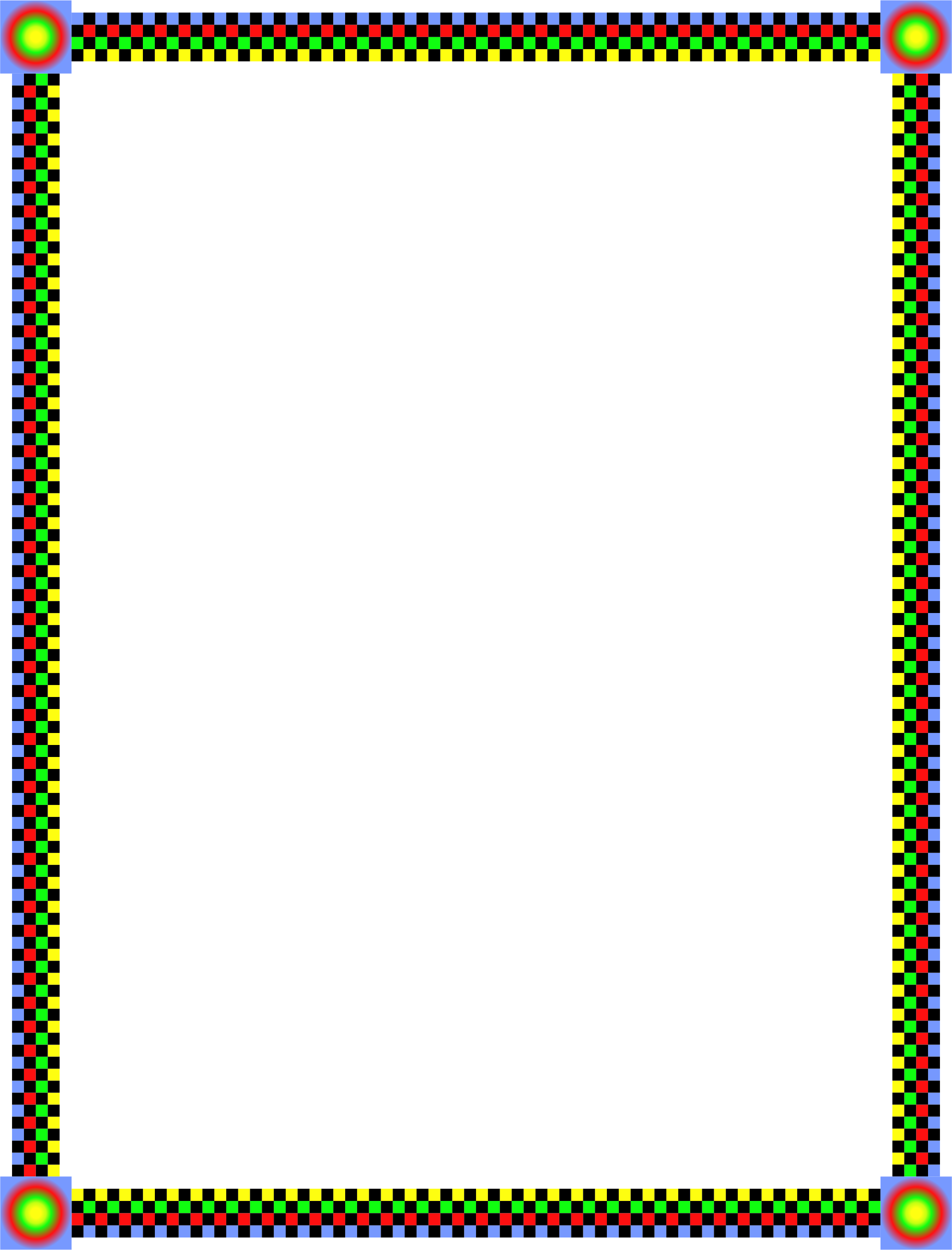Dots Border - Portable Network Graphics (1746x2292)