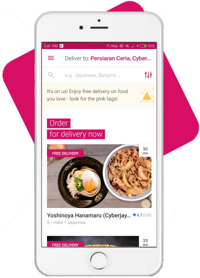 Instant Food Delivery - Mobile Phone (400x556)