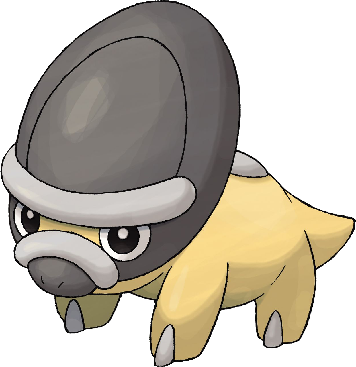It Habitually Polishes Its Face By Rubbing It Against - Pokemon Shieldon (1280x1280)