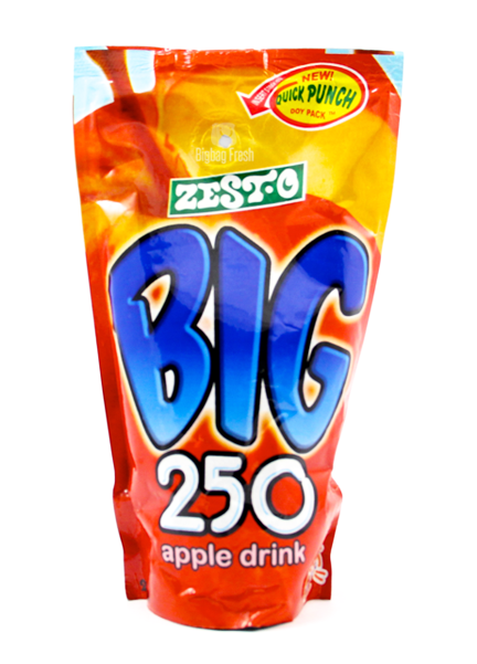 Zesto Big 250 Apple Drink 250ml - Big 250 Juice Apple 250ml (600x600)