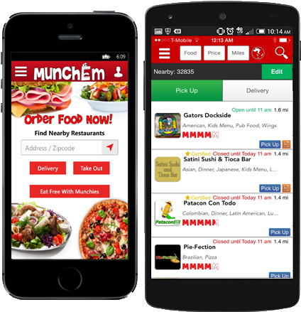 Order Food From Nearby Restaurants Orlando Pick Up - Munchem, (442x448)