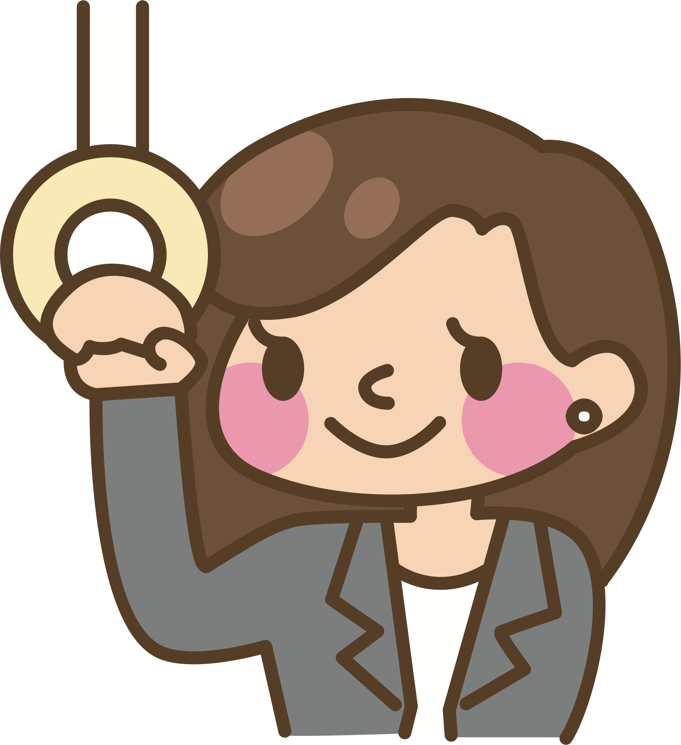 Big Image - Clip Art Computer Typing (2165x2369)