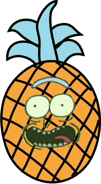 Pineapple Rick By Superduperbrainyt - Pineapple Clip Art (324x592)