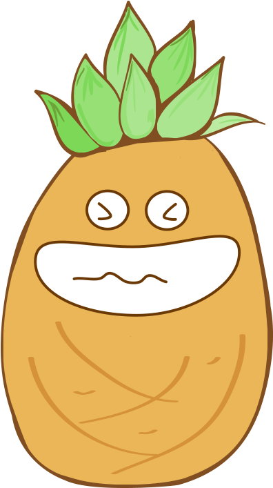 Pineapple Drawing Fruit - Pineapple Drawing Fruit (500x750)