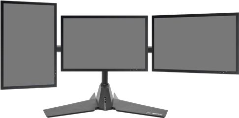 Triple Monitor Stand Triple Monitor Clipart Gaming - Triple Monitor Stand 27 (570x273)