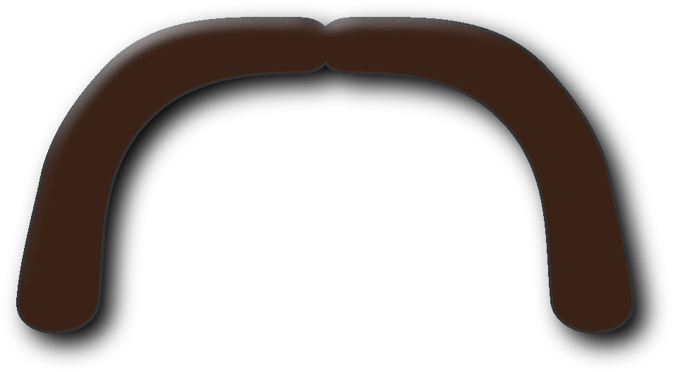 Clip Art Mustache - Handle Bar Moustache Png (1200x600)