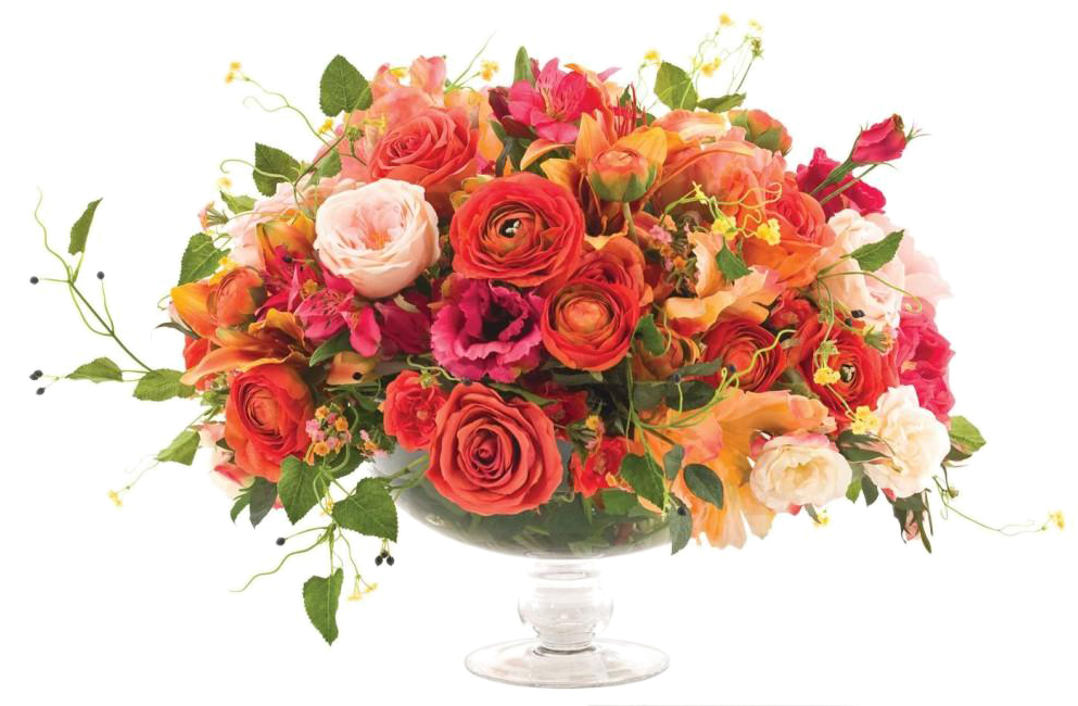 Garden Roses Flower Bouquet Floral Design Glass - Garden Roses Flower Bouquet Floral Design Glass (1000x665)