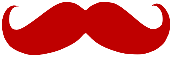 Mustache Red Wallpaper Tony Tango Clipart - Red Mustache Clipart (600x201)