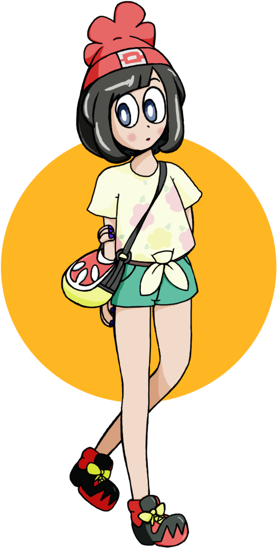 Female Trainer From Pokemon Sun And Moon By Cinus-findus - Pokémon Sun And Moon (707x1131)
