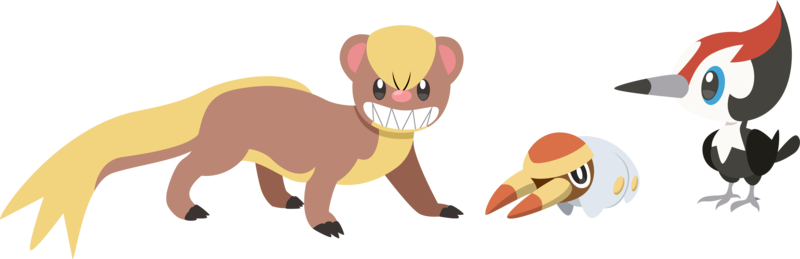 Pikipek Yungoos Grubbin/pokemon Sun Moon Vector By - Grubbin Pokemon (800x259)