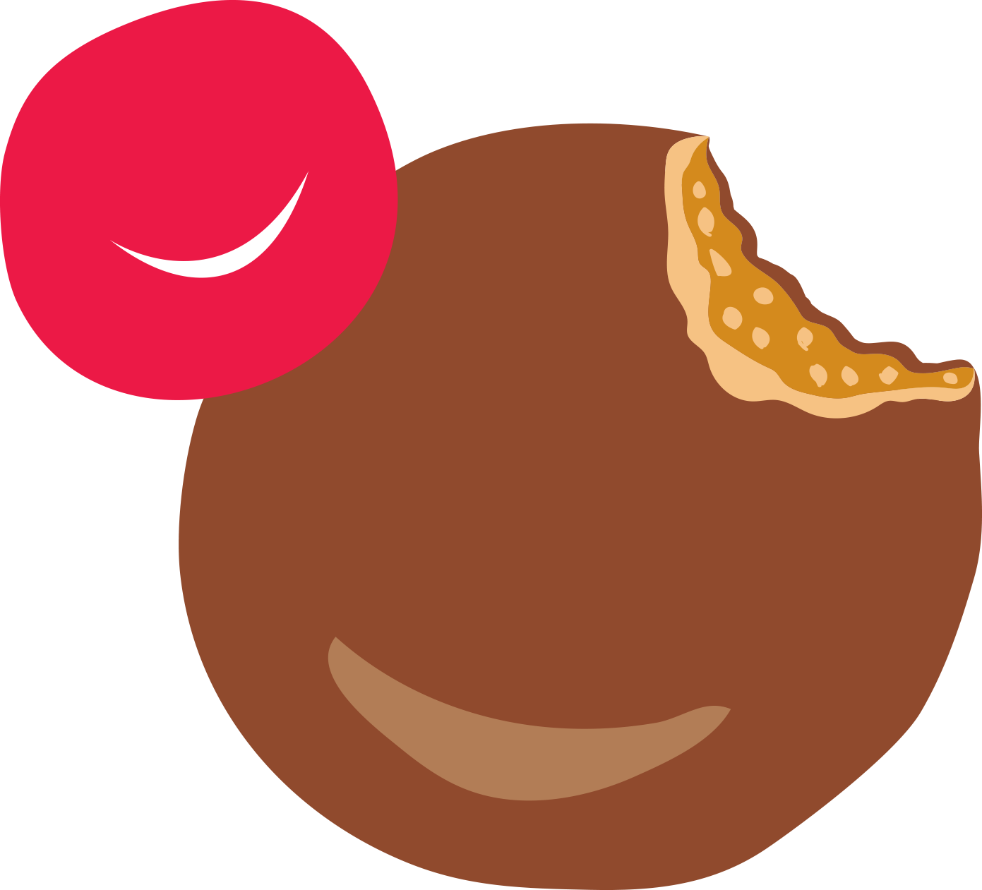 Food Smile Cliparts - Chocolate (1391x1261)