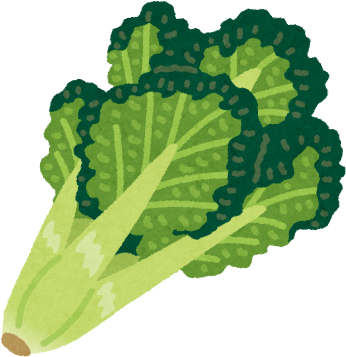 ちぢみ雪菜のイラスト - Illustration (748x748)