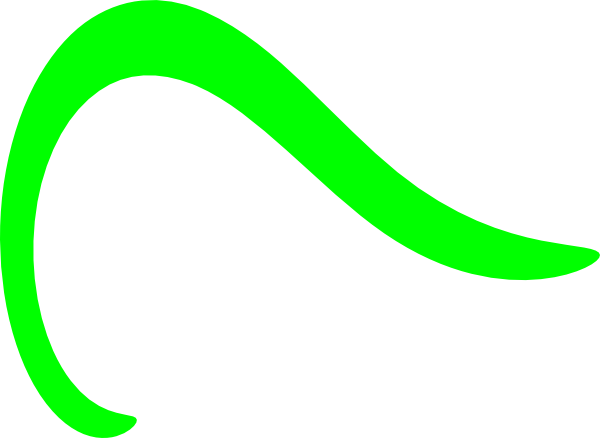 Curve Lines Clipart Green (600x438)
