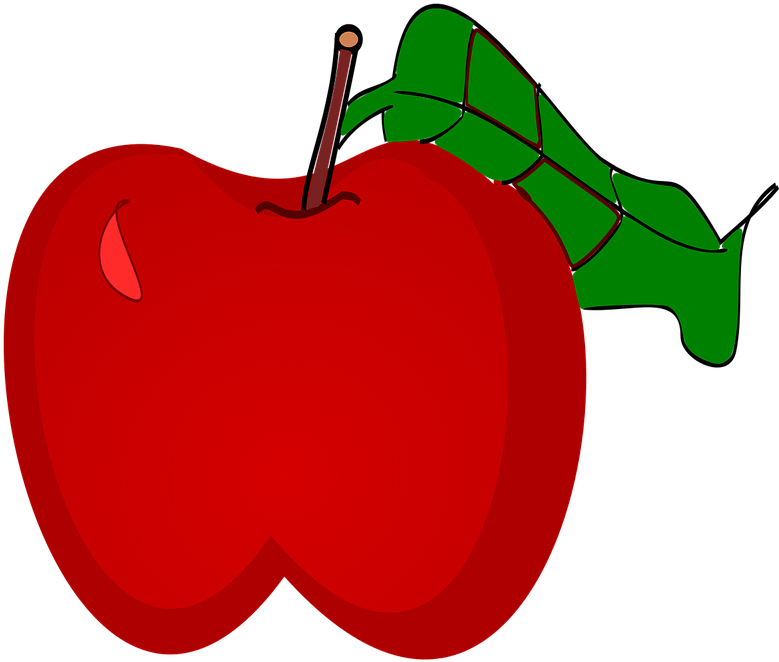 Apple Ripe Fruit Red Food Png Image - Red Apple Crayons Shading (1280x1024)