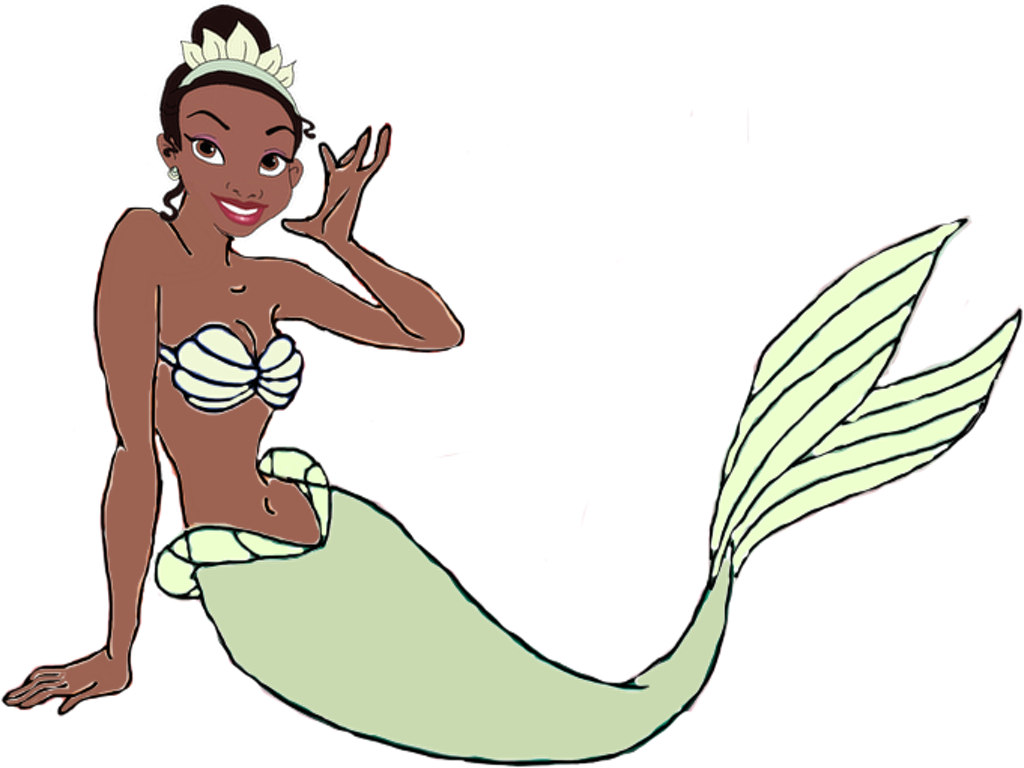 Princess Tiana As A Mermaid By Darthranner83 - Tiana (1024x768)