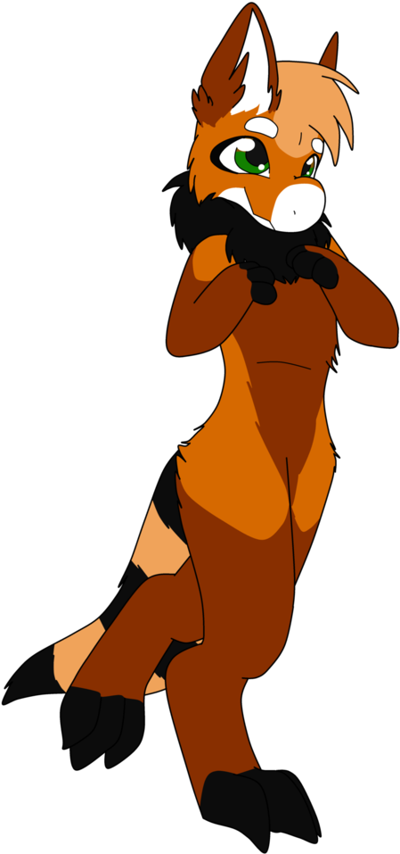 Red Panda Boi By Leafywolf - Wolf And Red Panda (784x1019)