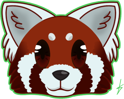 Red Panda Chibi Face - Giant Panda (420x334)