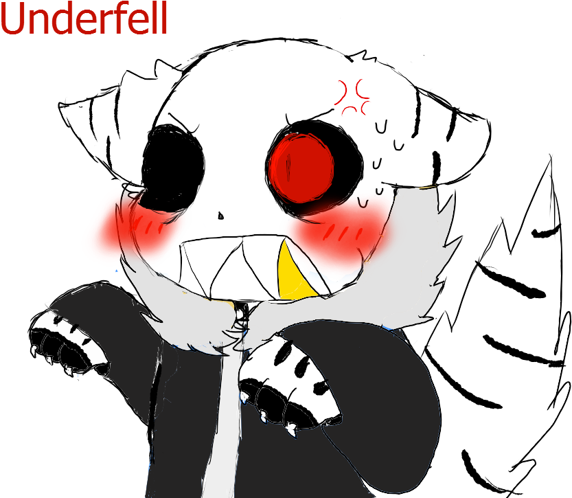 Uf Sans Cat - Sans Fell Cat (900x800)
