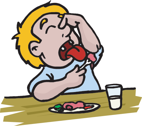 The Five Senses - Cartoon Images Of Taste (488x434)