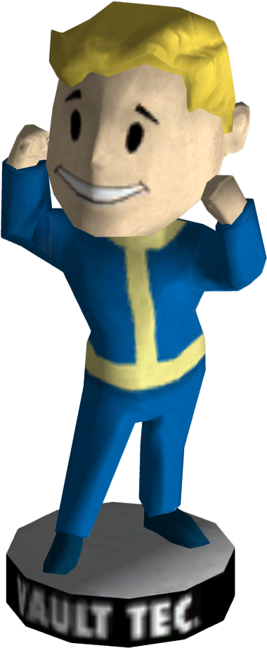 Bobblehead Strength - Fallout 3 Luck Bobblehead (1021x1000)