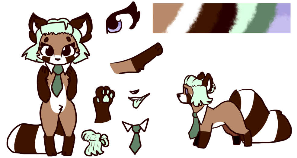 Red Panda Oc Ref By Lavendermena - Red Panda (1024x576)