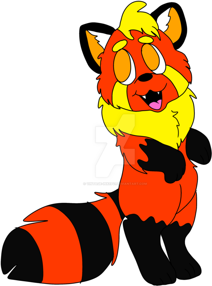 Red Panda Character Design Contest Entry By Vintage-ink1941 - Cartoon (835x957)