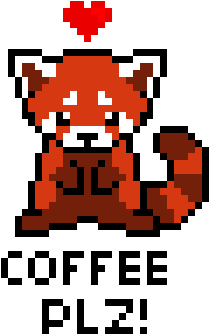 Red Panda - Red Panda Pixel Art (330x500)