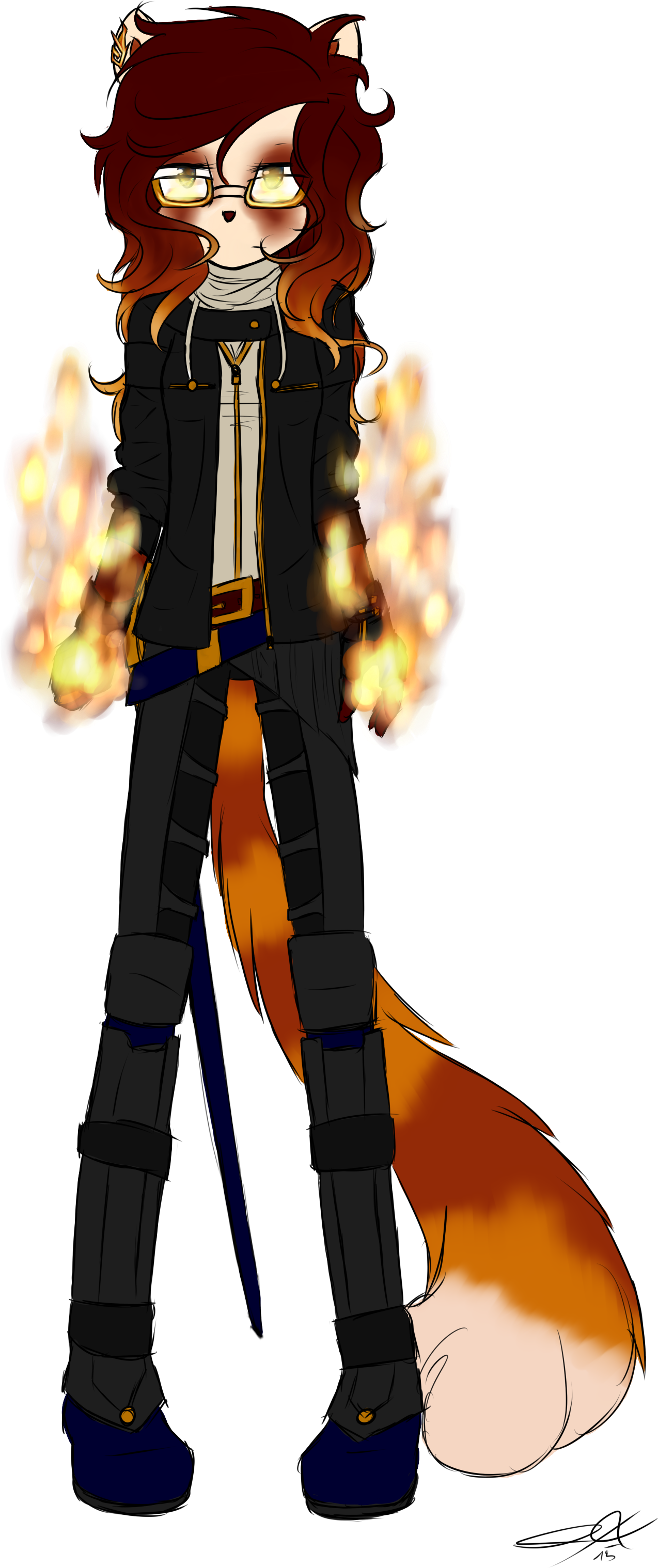 Feng The Red Panda - Sonic Oc Red Panda (1653x3500)