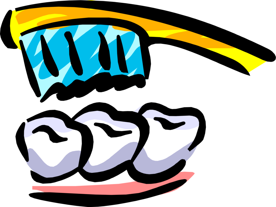 Vector Illustration Of Oral Hygiene Toothbrush For - Dental Clinic (933x700)