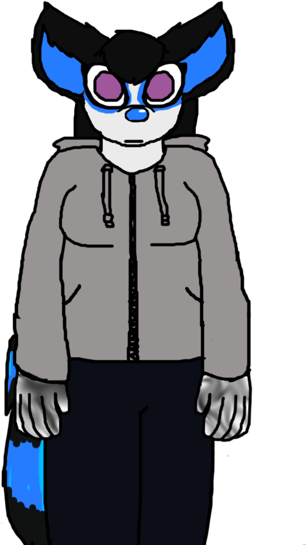 Lucielle The ''red'' Panda Fnaf Oc By - Cartoon (718x1113)
