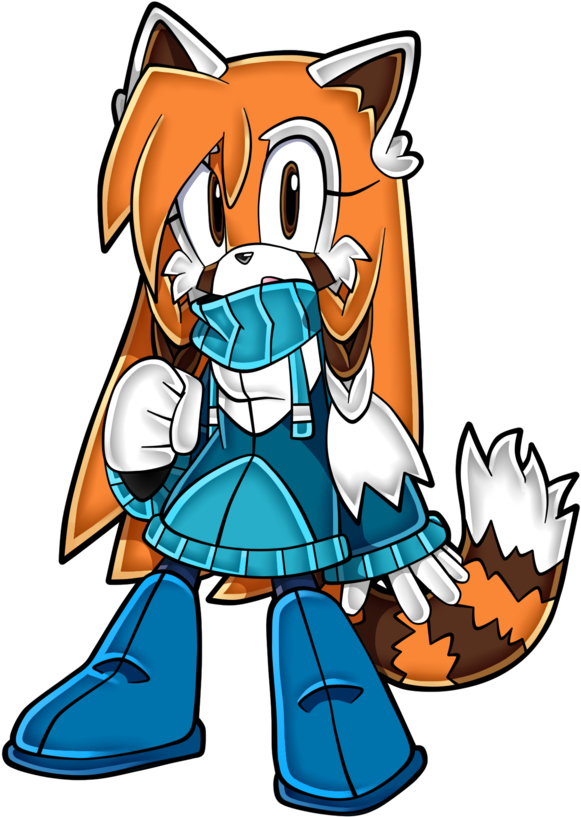 Mi Sonic Avatar Kalee The Red Panda By Kaleepanda - Sonic Red Panda Character (600x853)