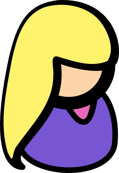 Girl Symbol Clip Art - Girl Symbol (408x593)