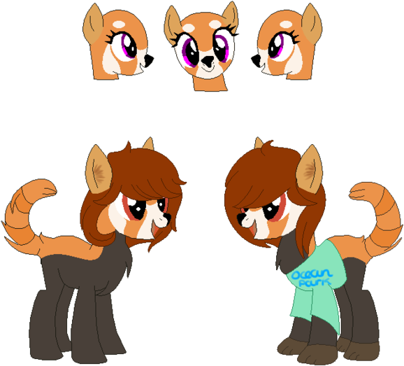 Red Panda Pone Auction By Pinkchoco-poot - Cartoon (600x591)