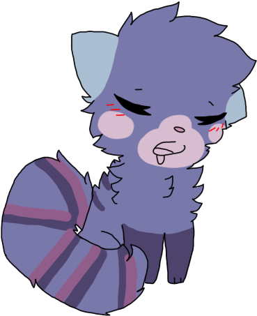 A Red Panda Oc By Thebubbleqween - Cartoon (500x500)