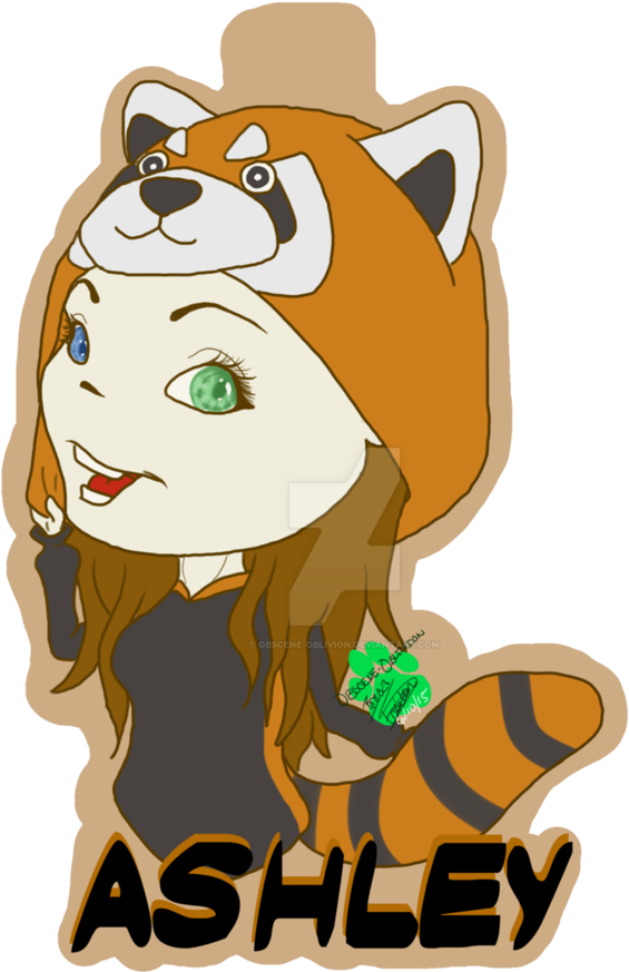 Comm Red Panda Kigu Con Badge By Obscene-oblivion - Illustration (825x968)