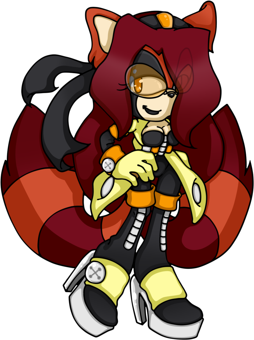Citrine The Red Panda By Pandamak - Cartoon (1024x1177)
