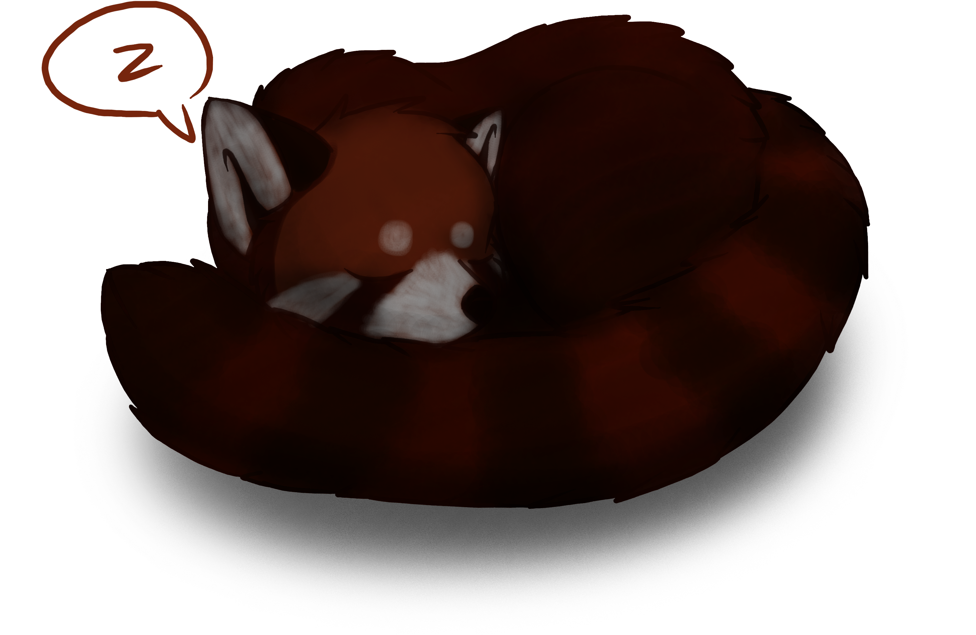 Red Panda By Sleepygrim Red Panda By Sleepygrim - Chocolate (3143x2262)