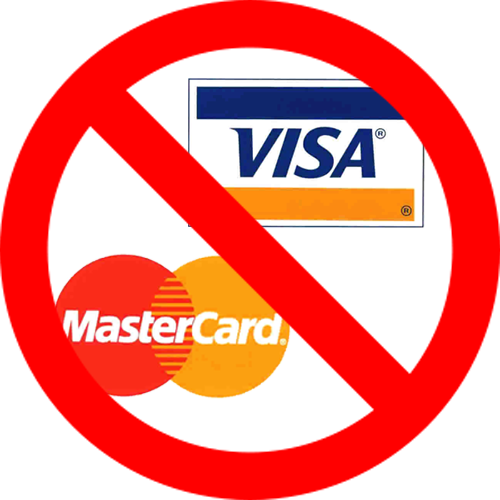 Nyc Accepted Here Eliminate Merchant Fees And Chargebacks - No Visa No Mastercard (500x500)