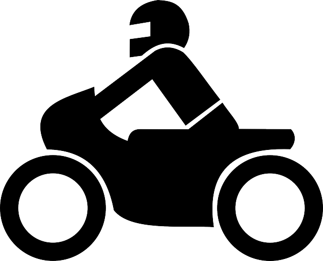 Black, Symbol, Cartoon, Transportation, Bike - Motorcycle Icon (640x517)