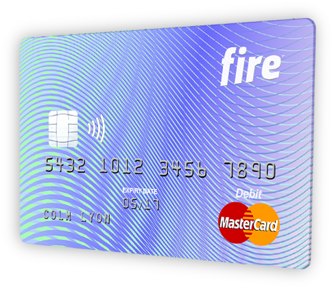 Fire Mastercard® Debit Card - Fire Debit Card (538x451)