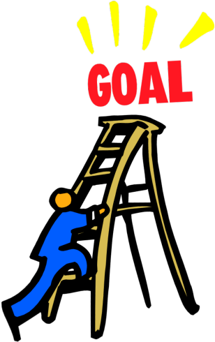 Achieving Our Goals Clipart - Goal Transparent Clip Art (350x499)