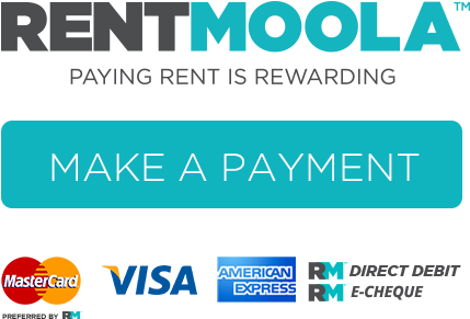 Paying With Mastercard, Visa Or American Express Is - Rentmoola Logo (450x350)